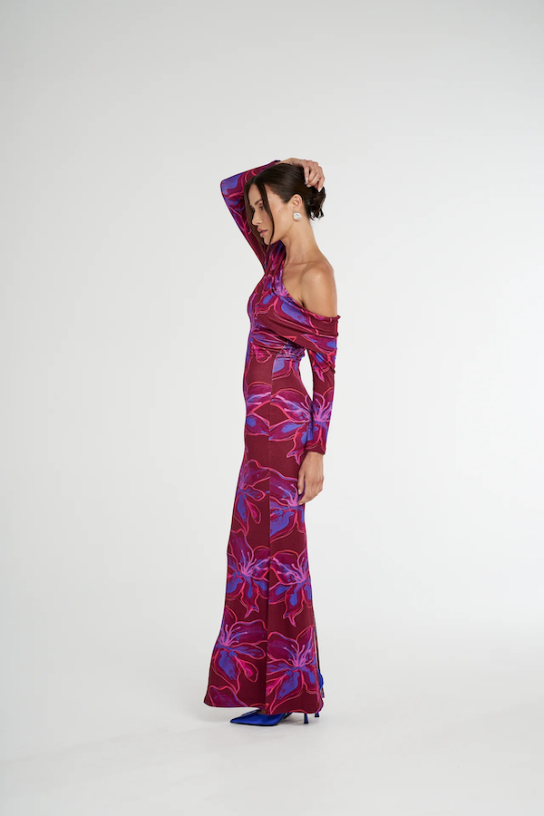 DROP SHOULDER MAXI DRESS