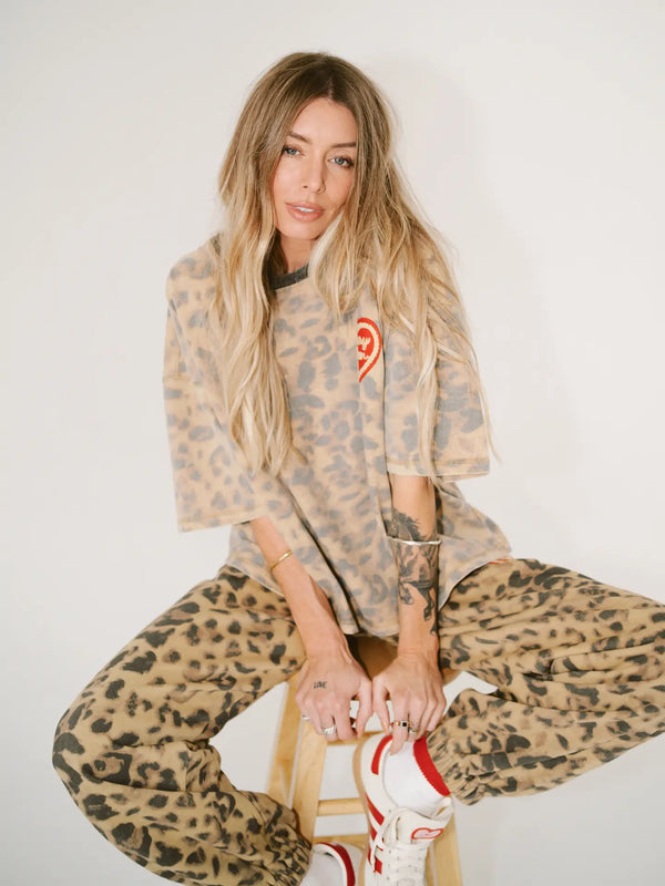 SORRY MUM TEE - LEOPARD