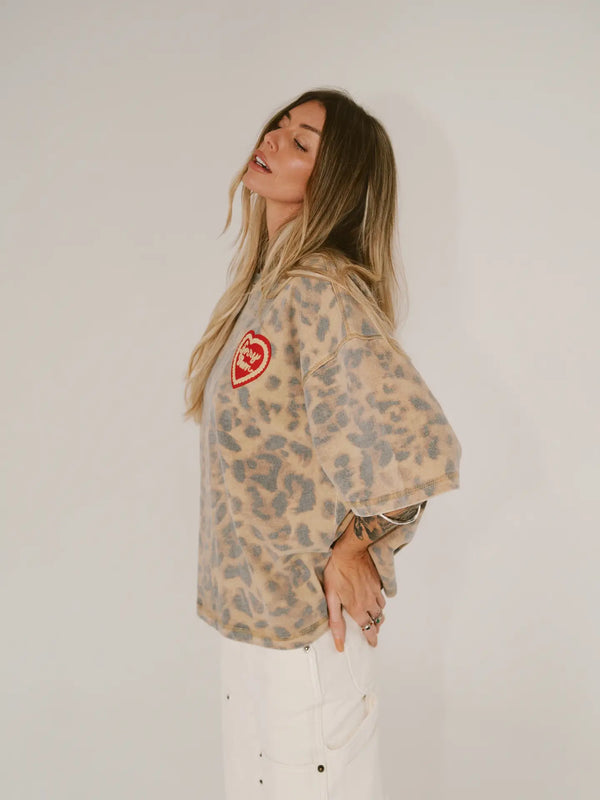 SORRY MUM TEE - LEOPARD