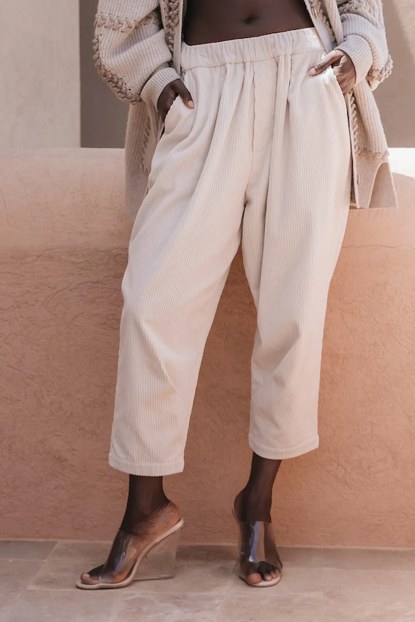 CRYSTA PANTS - ECRU