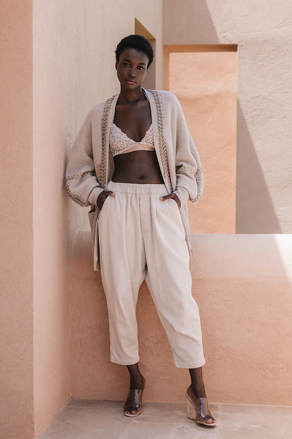 CRYSTA PANTS - ECRU