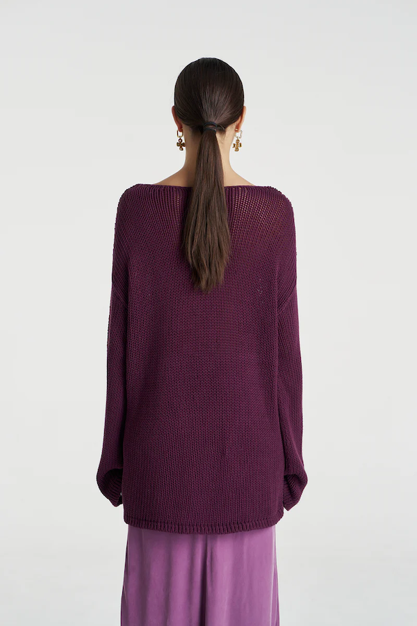 BELL LS KNIT - MULBERRY