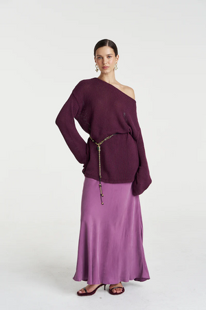 BELL LS KNIT - MULBERRY