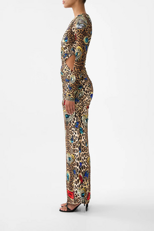 ONE SHOULDER JERSEY CUT OUT DRESS - NAZAR NIRVANA