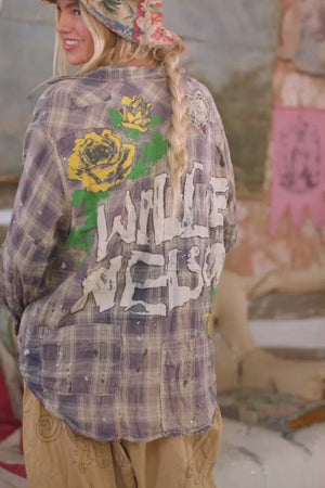 WILLIE NELSON KELLY WESTERN SHIRT - TOP 2970