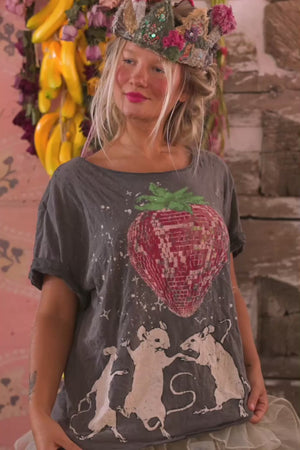 DISCOTHEQUE FRAISES TEE - TOP 2663