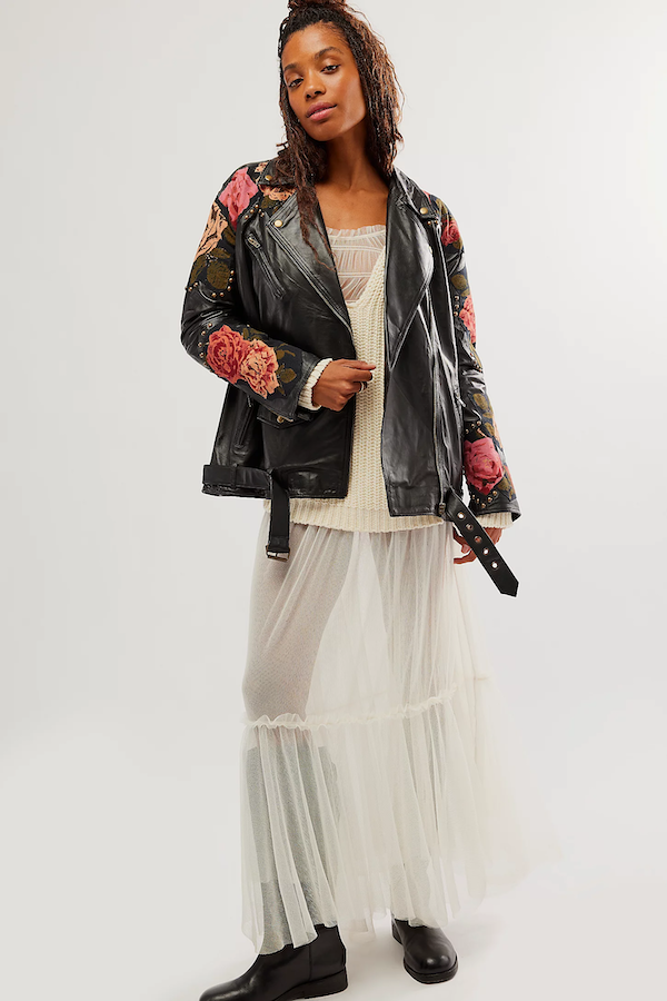 REBEL ROSE MOTO LEATHER JACKET