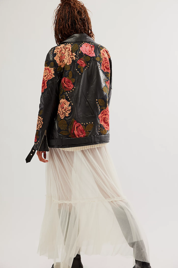 REBEL ROSE MOTO LEATHER JACKET
