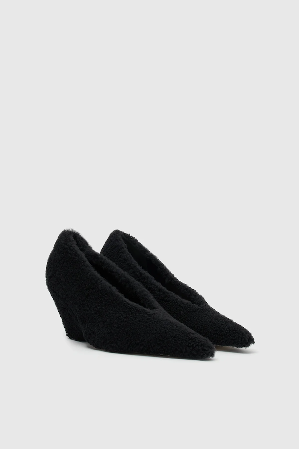 RHYS SHEARLING PUMP