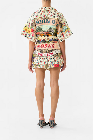 DOUBLE BREASTED SHORT SLEEVE JACKET