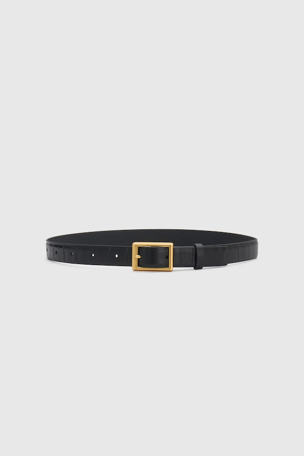 SONNY EEL BELT - BLACK