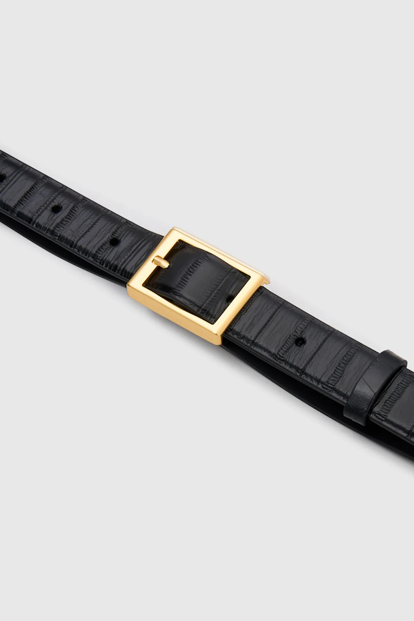 SONNY EEL BELT - BLACK