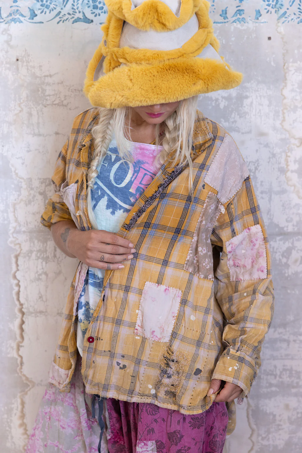 CHECK ADISON WORKSHIRT - TOP 1391 BUTTERSCOTCH
