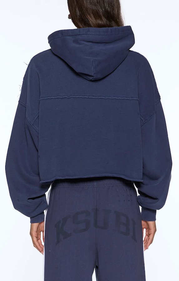 OH G HOODIE CROPPED - INK BLUE