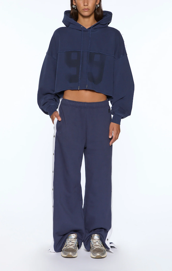 OH G HOODIE CROPPED - INK BLUE