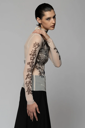 TATU HIGH NECK NUDE