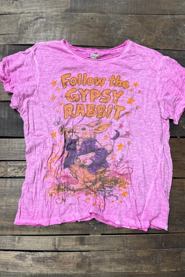 WORN AND WEATHERED TEE - GYPSY RABBIT