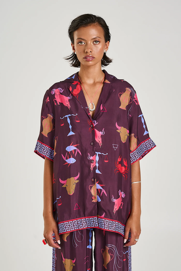 BUTTON UP SS SHIRT - ZODIAC