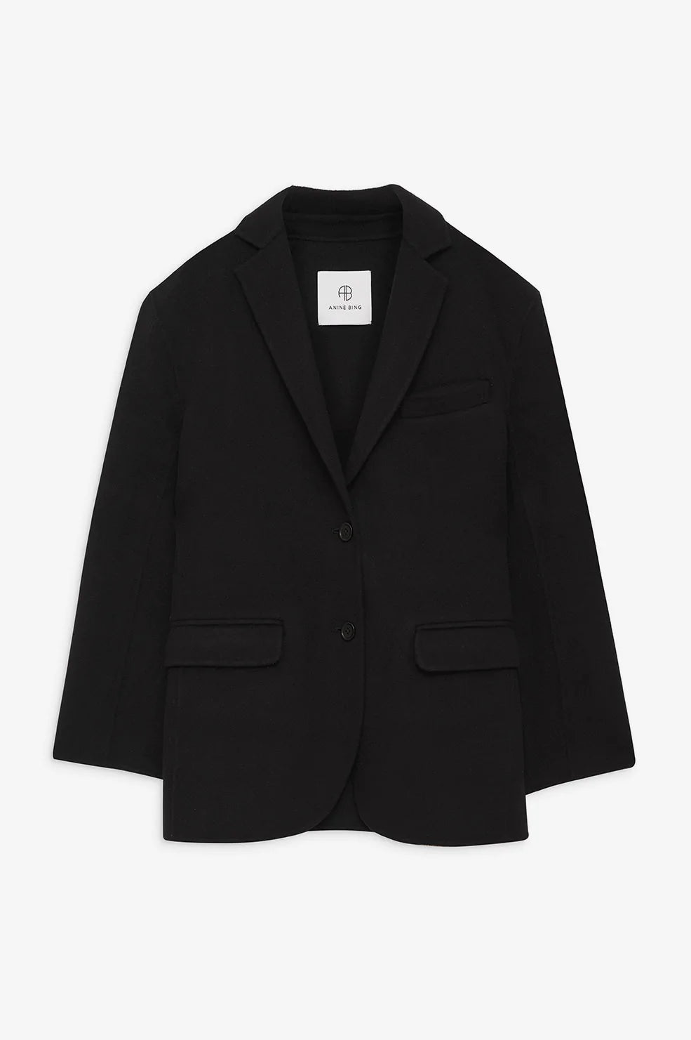 QUINN BLAZER - BLACK CASHMERE BLEND