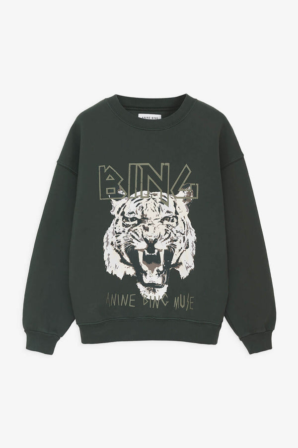 TIGER SWEATSHIRT - FOREST GREEN