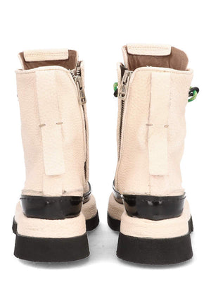 AS 98 LACED ANKLE BOOTS MILK
