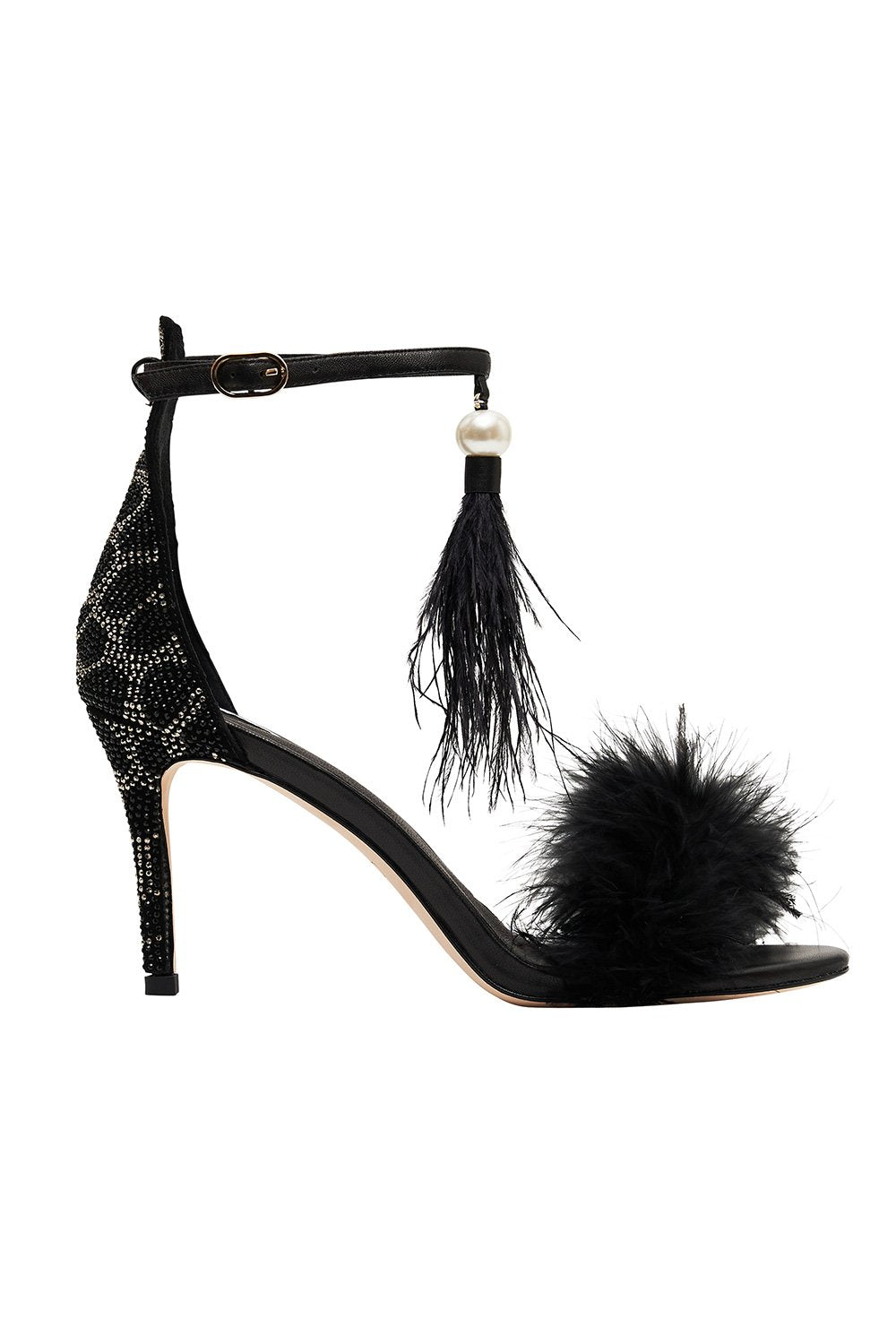 AVA FEATHERED HEEL*
