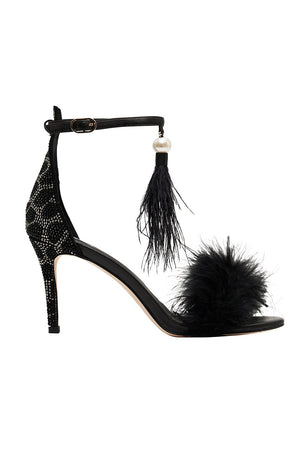 AVA FEATHERED HEEL*