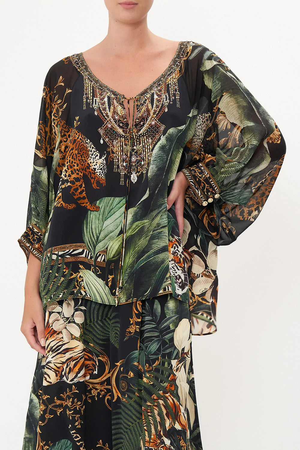 RAGLAN SLEEVE BLOUSE WITH CUFF EASY TIGER