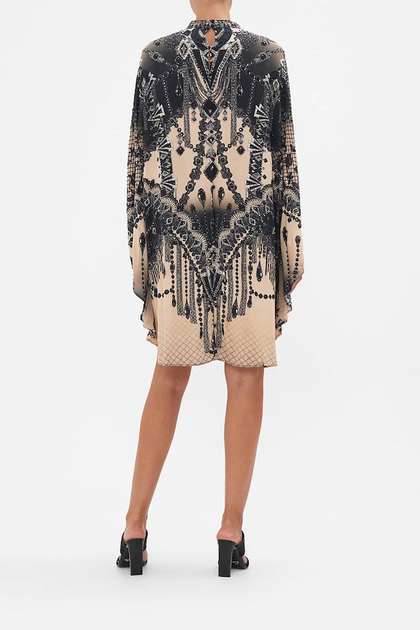 SHORT KAFTAN WITH HIGH NECK