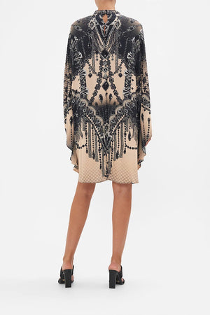 SHORT KAFTAN WITH HIGH NECK