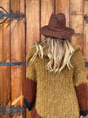 AMANO SHAWL COLLAR CARDI