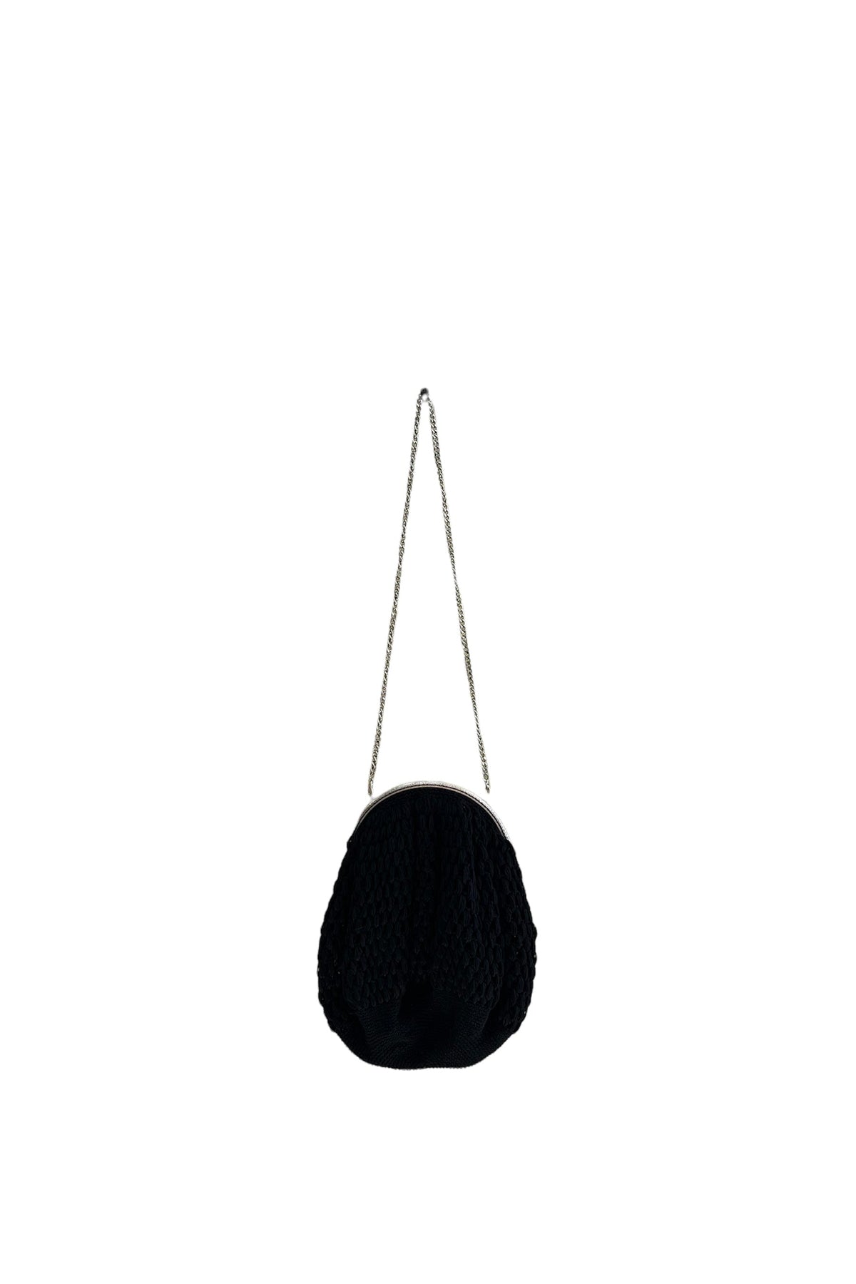 Amano Hand Crochet Handbag - Black