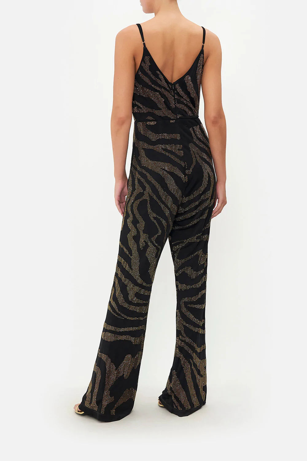 TWIST FRONT JERSEY JUMPSUIT - TAME MY TIGER