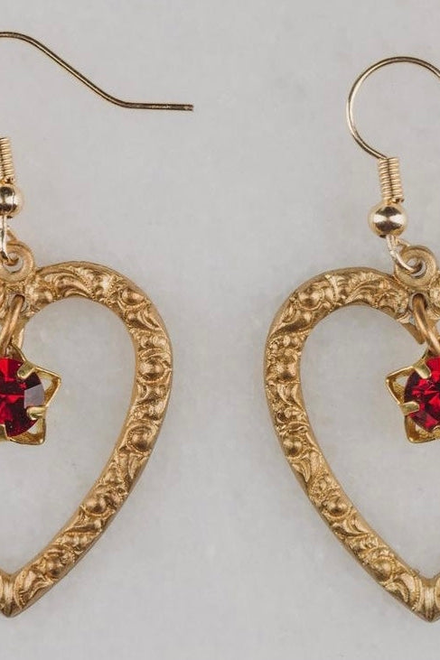 RUBY STARDUST EARRING