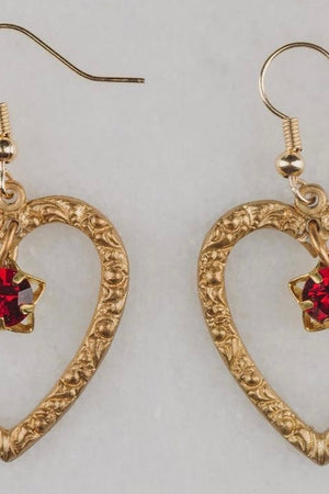 RUBY STARDUST EARRING