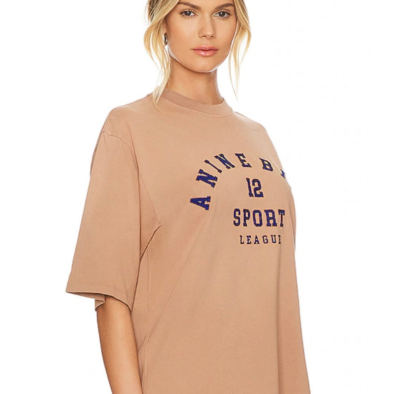CADEN TEE LEAGUE WASHED CAMEL